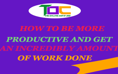 How to be more productive and get an incredibly amount of work done.