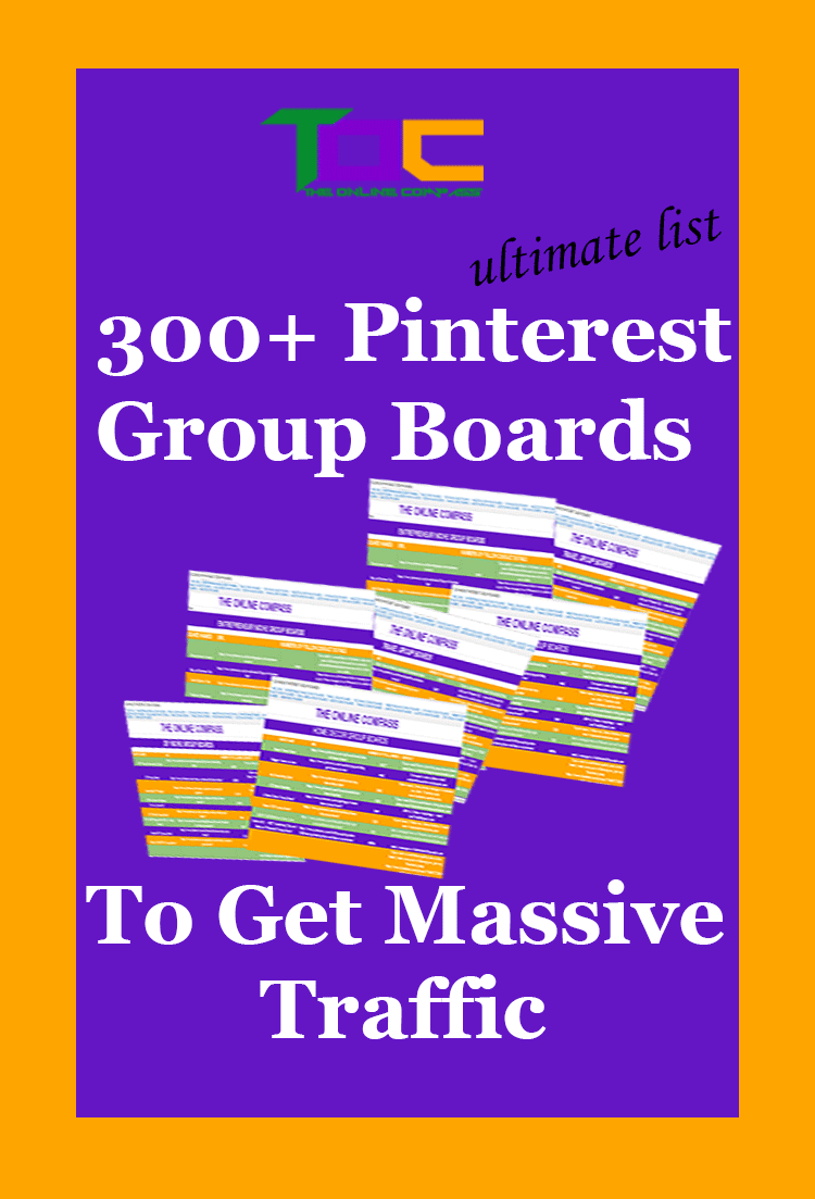 Ultimate list of 300+ PINTEREST-GROUP-BOARDS